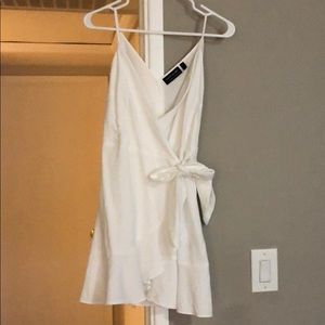 Cute white wrap dress